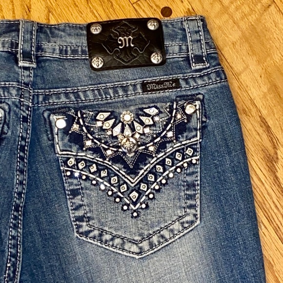 NWT MISS ME X-LONG BLING SIGNATURE BOOT CUT JEANS - Picture 5 of 7